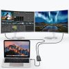 USB rajona adaptera c tipa Thunderbolt 3 melns