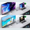 Daudzfunkcionāls centrs USB SD un TF HDMI 4K VGA Full HD RJ45 9W1 pelēks