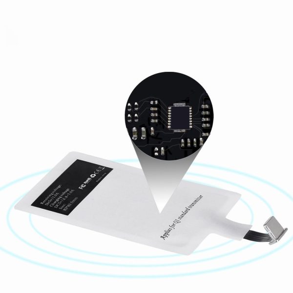 Bezvadu uzlādes adapteris Qi Lightning White Induction INSERT