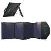 Liels 80 W Solar Charger DC USB C 2XUSB PD QC Black