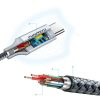 Kabelis USB kabeļa tips C - USB tips C 5A 100W PowerDelivery 480Mbps 1,8 m pelēks