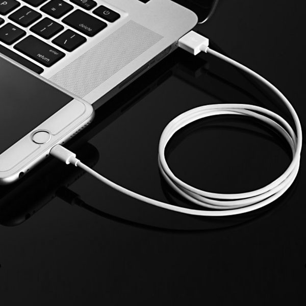 USB -A kabelis - zibens MFI 1,8m sertificēts balts