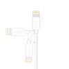 USB -A kabelis - zibens MFI 1,8m sertificēts balts