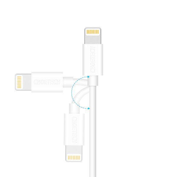 USB -A kabelis - zibens MFI 1,8m sertificēts balts