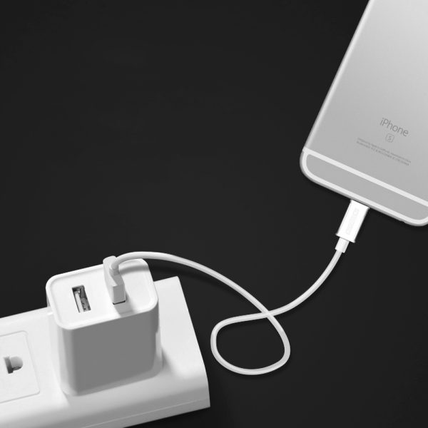 USB -A kabelis - zibens MFI 1,8m sertificēts balts