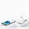 Ātrs GaN USB lādētāja c tipa tips C PD USB-A QC3.0 65W 3.25A balts