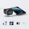 Qi 2in1 bezvadu lādētājs Apple Watch viedtālrunim ar USB CEP