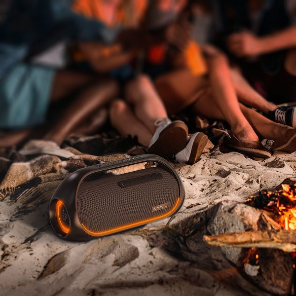 Bluetooth Bang bezvadu skaļrunis 60W ūdensnecaurlaidīgs ar PowerBank melnu