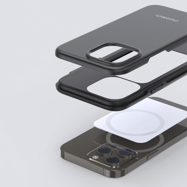 IPhone 13 Pro MFM anti-nometnes korpuss melns