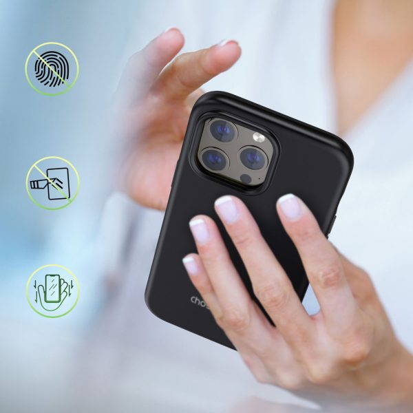 IPhone 13 Pro MFM anti-nometnes korpuss melns