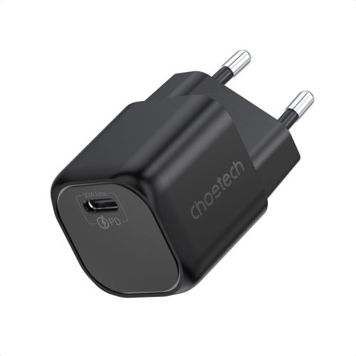 USB GAN lādētāja tips C PD 30W Black