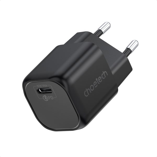 USB GAN lādētāja tips C PD 30W Black