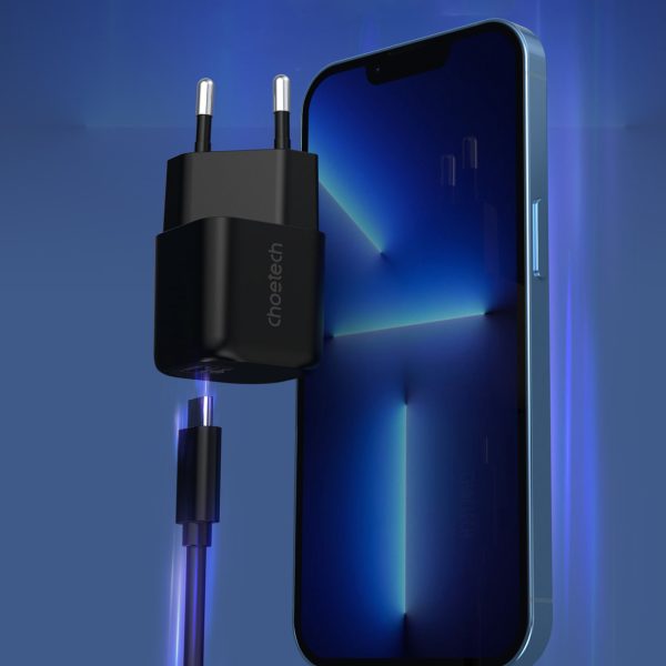 USB GAN lādētāja tips C PD 30W Black