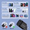 USB GAN lādētāja tips C PD 30W Black