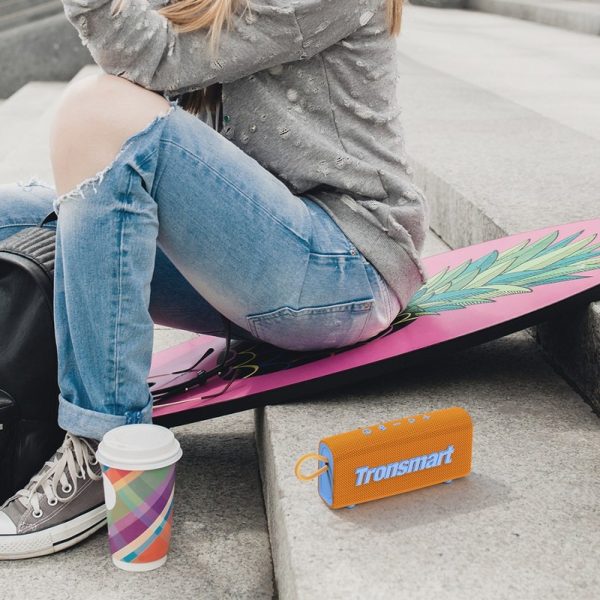 Brauciena Bluetooth 5.3 ūdensnecaurlaidīgs skaļrunis IPX7 10W apelsīns