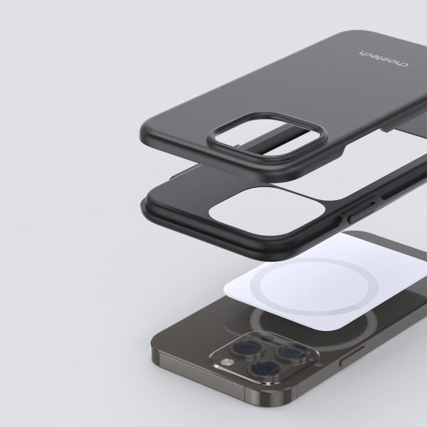 IPhone 13 Pro Max MFM anti-nometnes korpuss melns