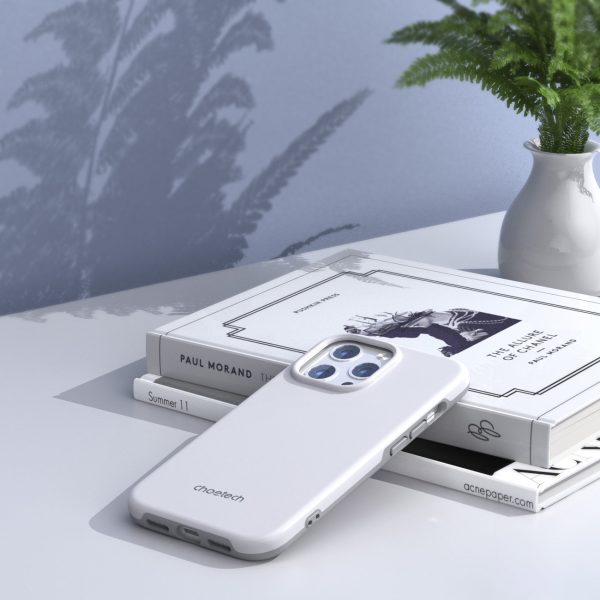 IPhone 13 Pro Max MFM anti-nometnes korpuss balts