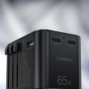 Ātra ceļojuma lādētājs ES UK UK USA AUS 3XUSB 30-65W Black