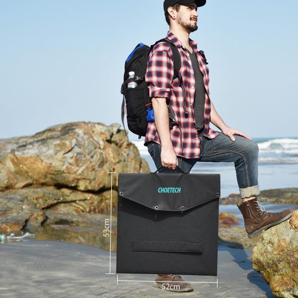 Saules saules lādētāja locīšana 120W DC 3 XUSB Black