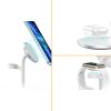 Indukcija bezvadu lādētājs ar iPhone Apple Watch AirPods White
