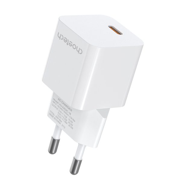 20W USB lādētājs C tipa balts