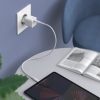 20W USB lādētājs C tipa balts