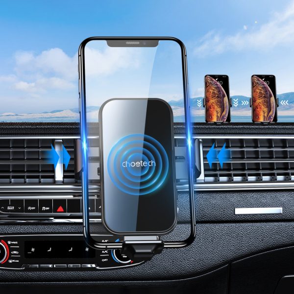 Indukcijas lādētājs ar automašīnas rokturi + magnētiski melni gali
