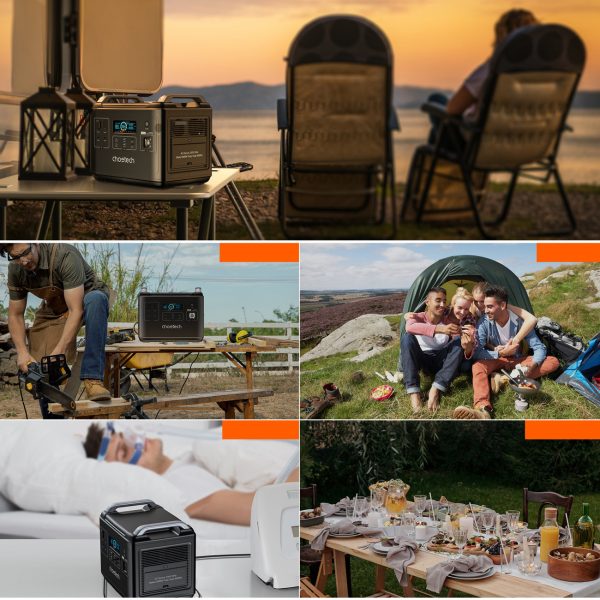 Pārnēsājama uzlādes stacija + PowerBank BS006 Super Mini 2000W Black