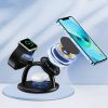 Indukcijas uzlādes stacija iPhone AirPods Pro Apple Watch 3in1 Black