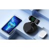 Indukcijas uzlādes stacija iPhone AirPods Pro Apple Watch 3in1 Black