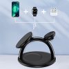 Indukcijas uzlādes stacija iPhone AirPods Pro Apple Watch 3in1 Black