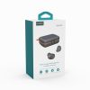 Ūdensnecaurlaidīgas TWS bezvadu austiņas ar saules lādētāju un 2500mAh PowerBank melna