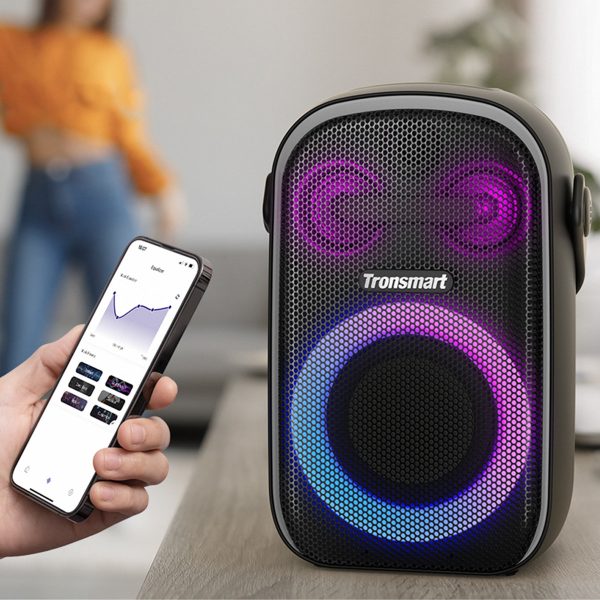 Bluetooth 60W Halo 100 bezvadu skaļrunis 100W melns
