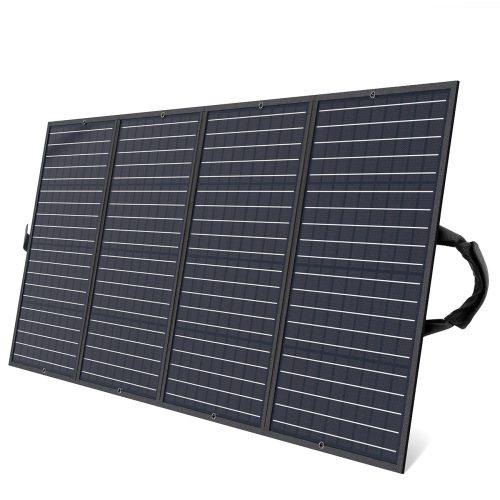 Saules saules lādētāja locīšana 160W melna