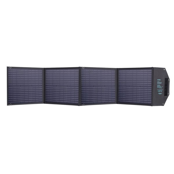 Saules lādētājs 100W saliekams USB-C 2XUSB PD QC Black