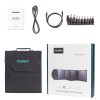 Saules lādētājs 100W saliekams USB-C 2XUSB PD QC Black