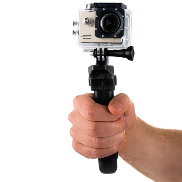 Rokturiet ar mini statīvu GoPro SJCAM melno sporta kameru
