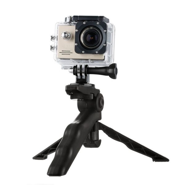 Rokturiet ar mini statīvu GoPro SJCAM melno sporta kameru