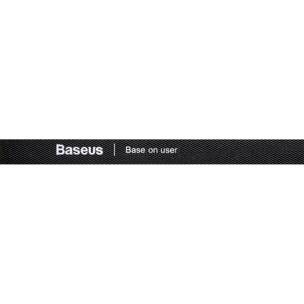 Kabeļa organizators 1m melns velcro lente