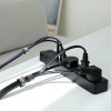 Kabeļa organizators 1m melns velcro lente