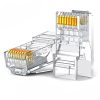 Spraudņa gals RJ45 8p8c Cat 6 caurspīdīgs komplekts 100gab