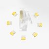 Spraudņa gals RJ45 8p8c Cat 6 caurspīdīgs komplekts 100gab
