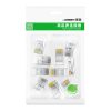 Spraudņa gals RJ45 8p8c Cat 6 caurspīdīgs komplekts 100gab