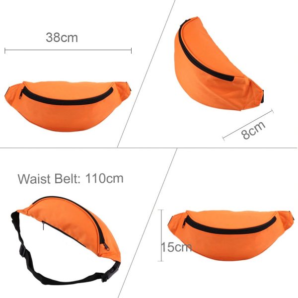 Running Belt Sachet Nieres korpuss tālruņa atslēgu dokumentu portfelis Melnais portfelis
