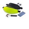 Running Belt Sachet Nieres korpuss tālruņa atslēgu dokumentu portfelis Melnais portfelis
