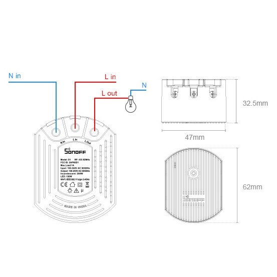 1016878-5-d1-inteligentny-sciemniacz-swiatla-rf-43-sonoff-hurtownia-sklep D1 inteliģenta gaismas dimmer rf 433 MHz melns