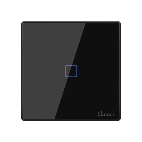 Pieskares gaismas slēdža slēdža wifi poga 433 MHz rf melns t3eu1c-tx