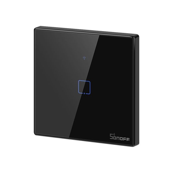 Pieskares gaismas slēdža slēdža wifi poga 433 MHz rf melns t3eu1c-tx