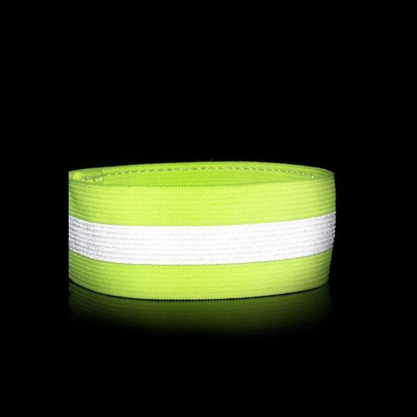 Atstarojoša galvas saite uz pleca velosipēda, lai palaistu Velcro 4cm dzeltenu