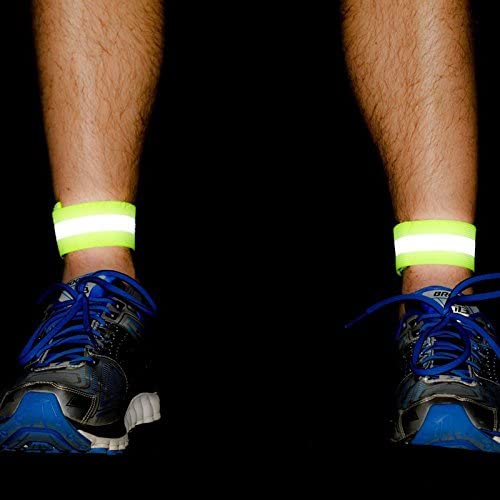 Atstarojoša galvas saite uz pleca velosipēda, lai palaistu Velcro 4cm dzeltenu